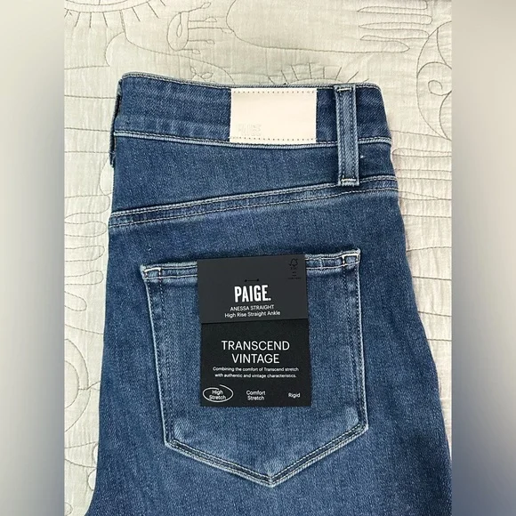PAIGE Anessa High Rise Straight Leg Jeans Arpeggio Wash Size 28 NWT $249 - Picture 13 of 13